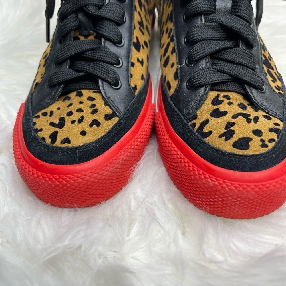 Rag & Bone Army High Top Tan Cheetah Suede Sneake… - image 3